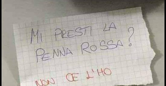 La penna rossa BESTI.it immagini divertenti, foto, barzellette, video