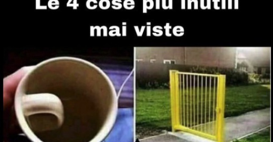 Le 4 cose più inutili..   - immagini divertenti, foto,  barzellette, video