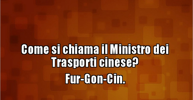 Come Si Chiama Il Ministro Dei Trasporti Cinese