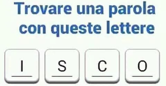 Quali Parole Si Possono Formare Con Queste Lettere Trovare una parola con queste lettere | BESTI.it - immagini divertenti