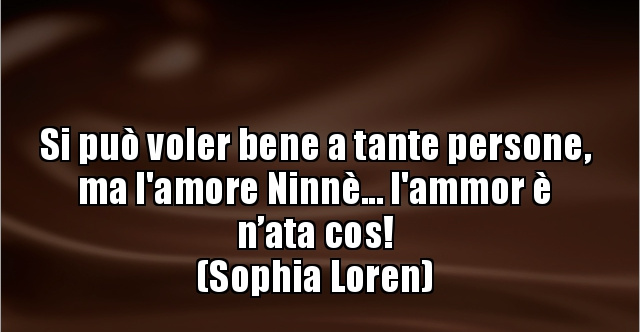 Si Puo Voler Bene A Tante Persone