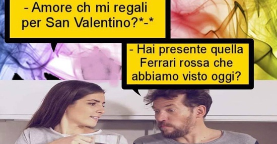 Amore ch mi regali per San Valentino, BESTI.it - immagini divertenti,  foto, barzellette, video