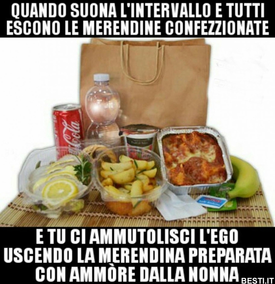 Quando suona l'intervallo e tutti BESTI.it immagini divertenti